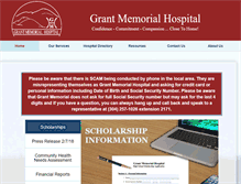 Tablet Screenshot of grantmemorial.com