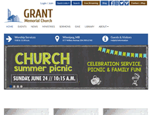 Tablet Screenshot of grantmemorial.ca